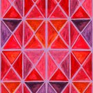 Magnetic Locker Wallpaper (Full Sheet Magnetic) - Pack of 3 Sheets - Geometric Pattern (vb037)