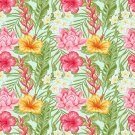 Magnetic Locker Wallpaper (Full Sheet Magnetic) - Pack of 3 Sheets - Tropicl Flowers vb027