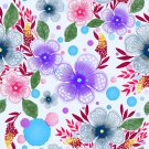 Magnetic School Locker Wallpaper (Full Sheet Magnetic) - Flowers - Pack of 3 Sheets - vr19