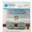 Martha Stewart Large Paper Stencils 35_Pkg-Script Alphabet 9X7.5 70 Designs