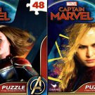 Marvel Captain Marvel - 48 Pieces Jigsaw Puzzle - v2 (Set of 2)