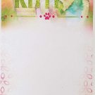 Meow Pretty Kitty - Stylish Notepad Listpad 9 x 4 in