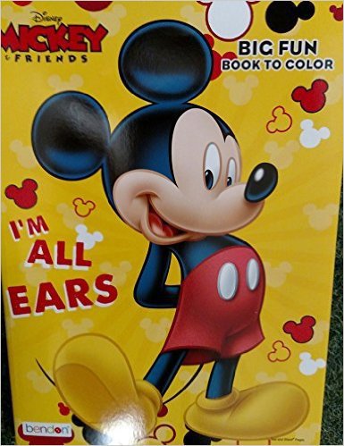 Mickey Mouse Big Fun Book to Color ~ I'm All Ears