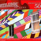 Multi Colored Pattern Wall, Globe Street, Wollongong, Australia - 500 Pieces Deluxe Jigsaw Puzzle