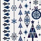 Nappy Christmas Metallic Temporary Tattoos - 1 sheet -v2