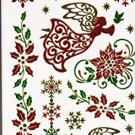 Nappy Christmas Metallic Temporary Tattoos - 1 sheet -v4