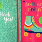Notebook - Features 120 Blank Pages Inside Journal (Set of 2)