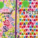 Notebook - Features 120 Dotted Pages Inside Journal (Set of 2)