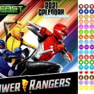 Power Rangers - 12 Month 2021 Wall Calendar - with 100 Reminder Stickers