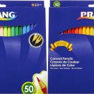 Prang Colored Pencil Sets, 3.3 Mm, 2b (#1), Assorted Lead_barrel Colors, 50_pack Prang Colored Pencil Sets, 3.3 Mm, 2b (#1), Assorted Lead_barrel Colors, 50_pack