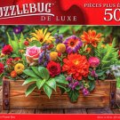 Pretty Wooden Flower Box - 500 Pieces Deluxe Jigsaw Puzzle Pretty Wooden Flower Box - 500 Pieces Deluxe Jigsaw Puzzle