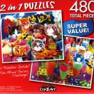Playtime in the Garden _ Sugary Shakes - Total 480 Piece 2 in 1 Jigsaw Puzzles p015
