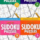 Pocket Size Sudoku Puzzles - Over 100 Challenging Puzzles - All New Puzzles - Vol.33-36