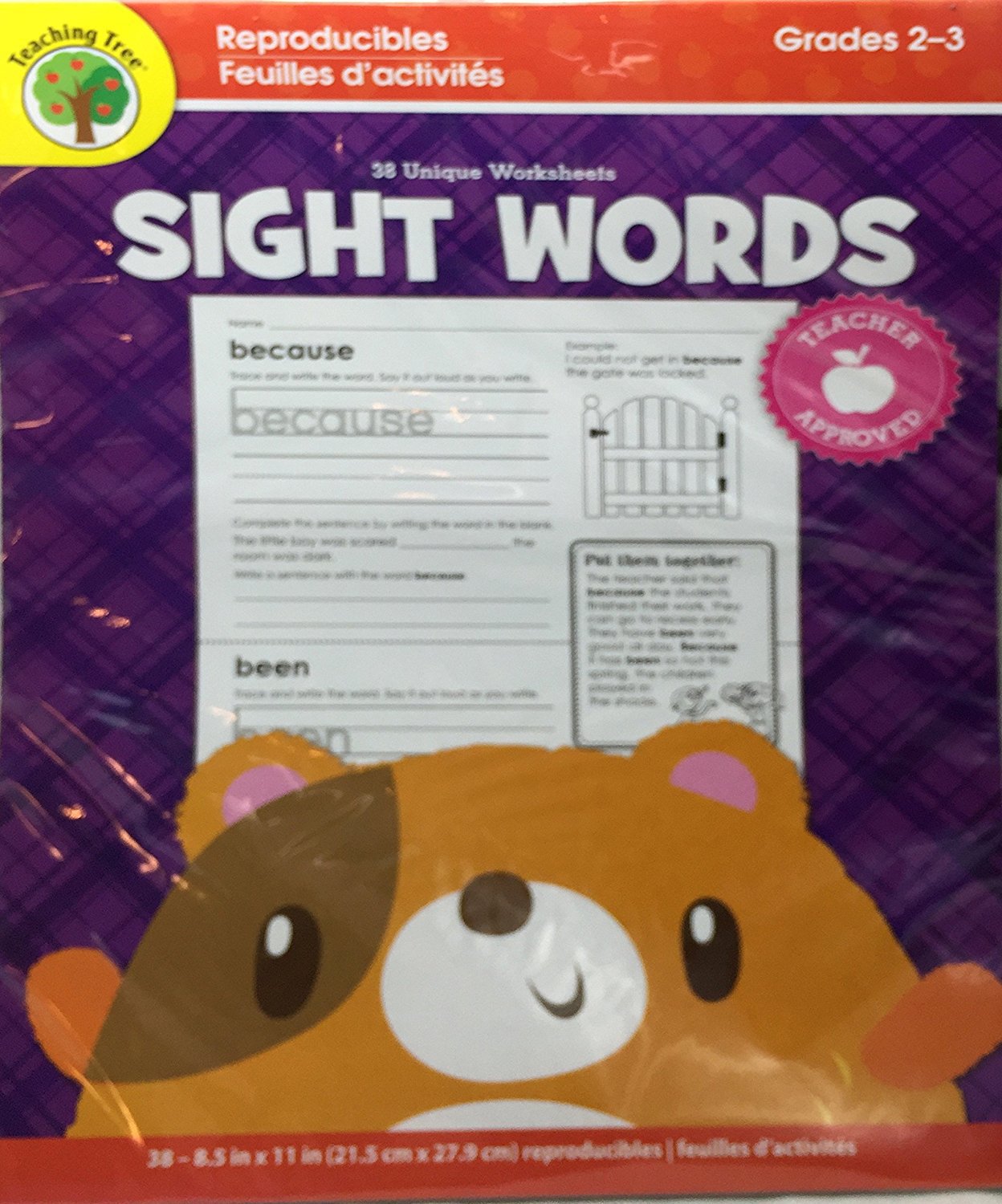 Reproducible Educational Sheets Workbook ~ Grades 2 - 3 ~ 38 Unique Worksheets (Sight Words)
