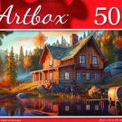 Riverside Cabin on The Lake - 500 Pieces Jigsaw Puzzle