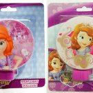 Round Cartoon Character Childrens Night Light Pincess Sofia (Set of 2)