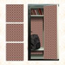 School Locker Magnetic Wallpaper - Pack of 3 Sheets - Geometric (vg 010)