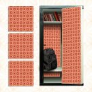 School Locker Magnetic Wallpaper - Pack of 3 Sheets - Geometric (vg 018)