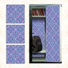 School Locker Magnetic Wallpaper - Pack of 3 Sheets - Geometric (vg 023)