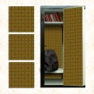 School Locker Magnetic Wallpaper - Pack of 3 Sheets - Geometric (vg 025)