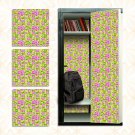 School Locker Magnetic Wallpaper - Pack of 12 Sheets - (Flowers) (vg 015)