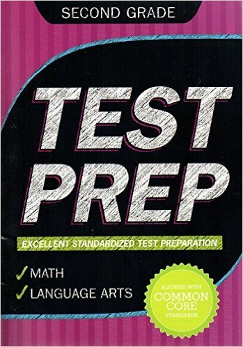 Second Grade Math & Language Arts Test Prep Workbook (Aligned with Common Core Standards)