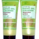 Soothing Facial Gel Cleanser Rosewater & Aloe 2.5 fl oz 75 ml (Set of 2 Pack)
