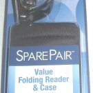 Spare Pair Folding Eyeglasses Reading Glasses & Case Tortoise Foster Grant +1.25