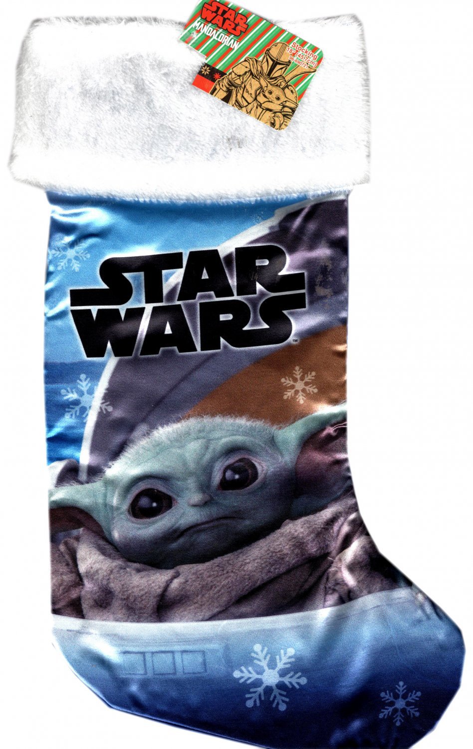 Star Wars - 18_ Full Printed Satin Christmas Stocking with Plush Cuff