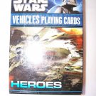 Star Wars Heroes Vehicles Playing Cards
