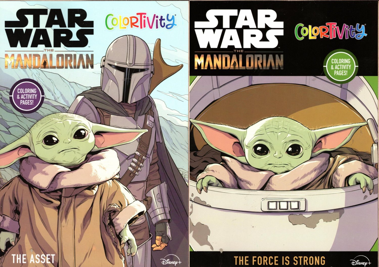 Star Wars Mandalorian - Coloring & Activity Books - The Forse is Strong & The Asset (Set of 2 Books)