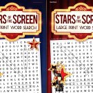 Stars of The Screen - Large Print Word Hunt - All New Puzzles - Vol.1-2 (Set of 2 Books) Stars of The Screen - Large Print Word Hunt - All New Puzzles - Vol.1-2 (Set of 2 Books)