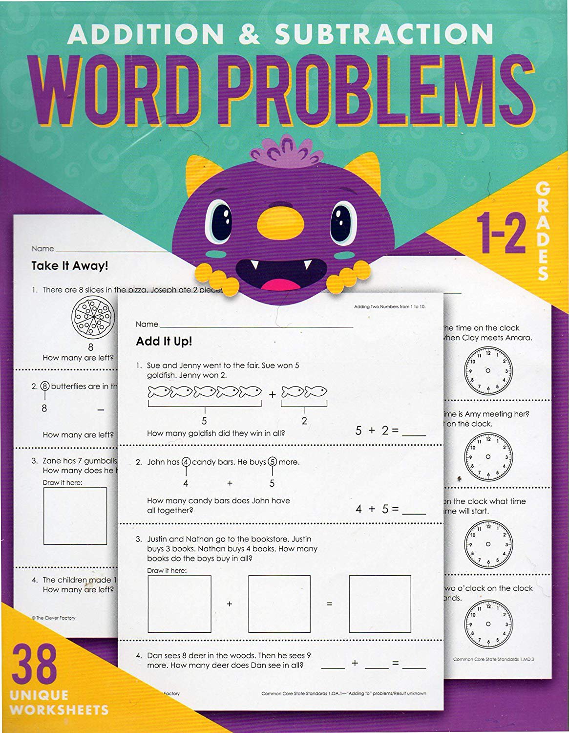 Teaching Tree Addition and Subtraction Word Problems Reproducible - Grades 1-2 -v3