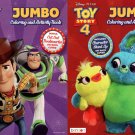 Toy Story 4 Jumbo Coloring and Activity Book - (Set Of 2 Books)