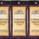 Village Naturals Therapy Aches+Pains Nighttime Relief Concentrated Mineral Bath  (Pack of 3)