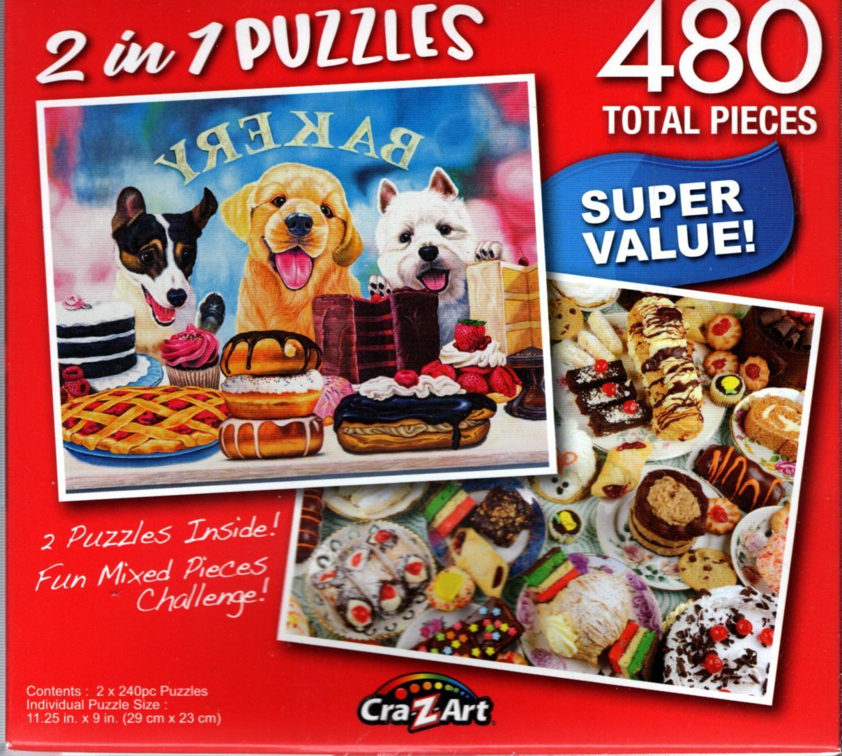 Waiting by the Window _ Sweet Treats - Total 480 Piece 2 in 1 Jigsaw Puzzles p015