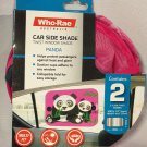 Who-Rae Twist Car Side Window Shade Pink w_ Panda Set of 2 r 020 Who-Rae Twist Car Side Window Shade Pink w_ Panda Set of 2 r 020