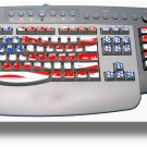 COMPUTER KEYBOARD  DESKTOP/  LAPTOP  SKINS  FLAG