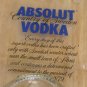 Absolut Vodka bottle Flattened (slumped) Liqueur/wine bottle