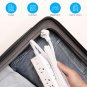 10Ft Extension Cord with Multiple Outlets,Flat Plug Power Strip Surge Protector with 10 Ft Long Cord