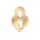 Heart Shaped Lock Charm
