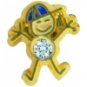 Little Boy with CZ Tummy Charm