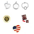 Army Charm Locket Set