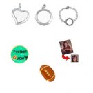 Football Mom Charm Locket Set