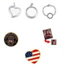 Navy Charm Locket Set