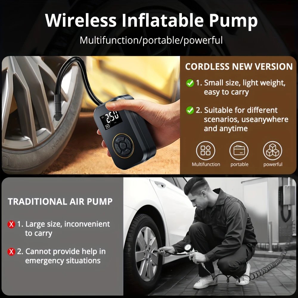 150PSI Portable Air Compressor Tire Inflator - CODE : LK565167
