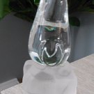 Crystal Clear Glass Pinguin on Frosted Glass Ice  114