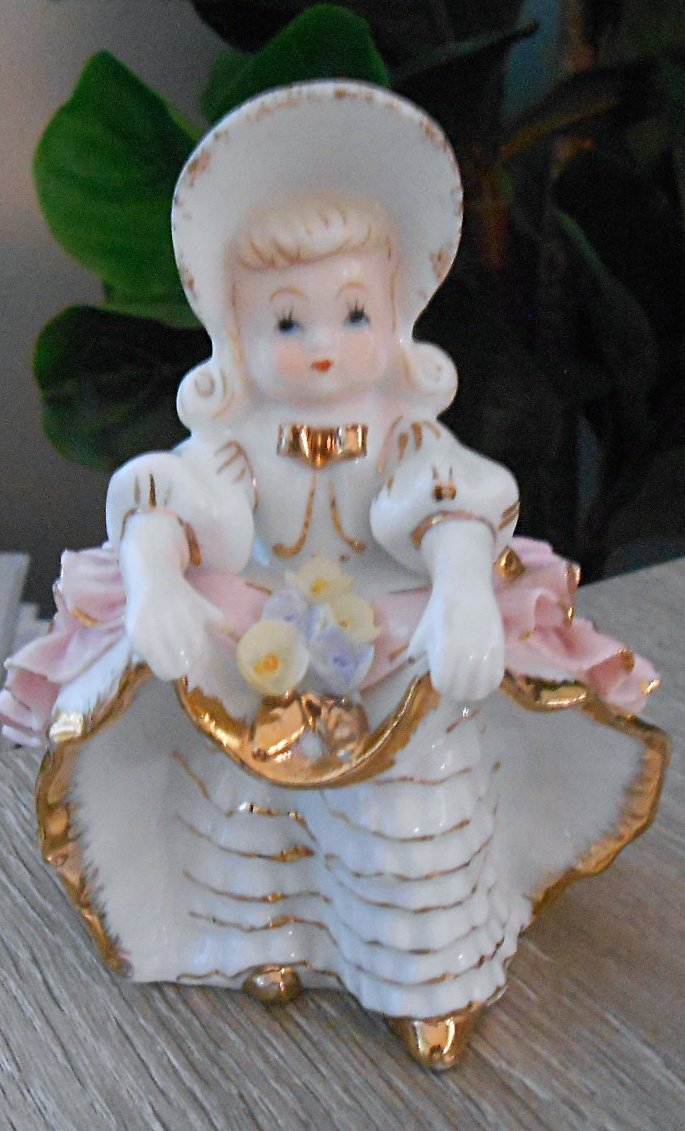 Beautiful  Little Lefton Bloomer Girl Figurine  126