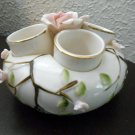 Vintage Round Porcelain Lipstick Tube Holder. l W Rice Made in Japan  133