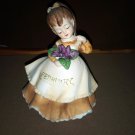 Vintage Lefton Little Girl February Birthday Figurine  154
